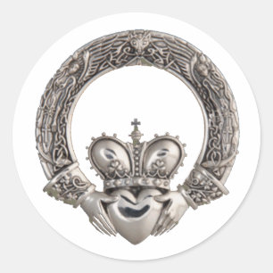 Claddagh bruiloft uitnodigingen envelop afdichting ronde sticker