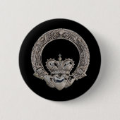 Claddagh Buttonnen Ronde Button 5,7 Cm (Voorkant)