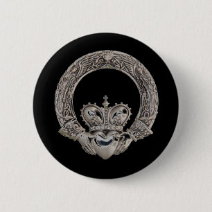Claddagh Buttonnen Ronde Button 5,7 Cm