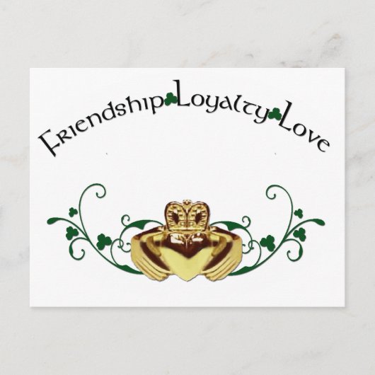 Claddagh/Claddaugh Briefkaart (Voorkant)