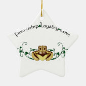 Claddagh/Claddaugh Keramisch Ornament (Voorkant)