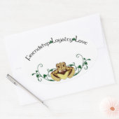 Claddagh/Claddaugh Ovale Sticker (Envelop)