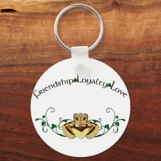 Claddagh/Claddaugh Sleutelhanger (Voorkant)