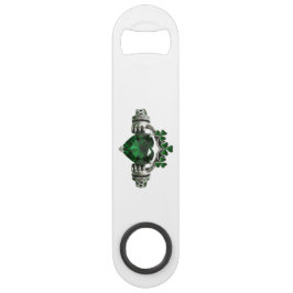 Claddagh Emerald Green Shamrock Bottle Opener Speed Flessenopener