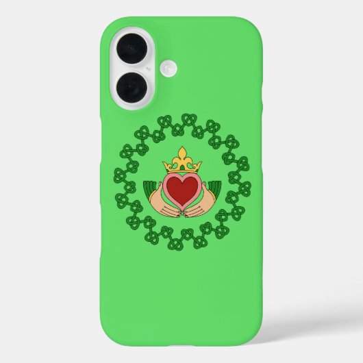 Claddagh en Green Knotwork Case-Mate iPhone Case (Achterkant)