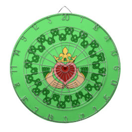 Claddagh en Green Knotwork Dartbord