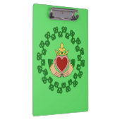 Claddagh en Green Knotwork Klembord (Rechts)