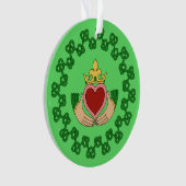 Claddagh en Green Knotwork Ornament (voorkant)