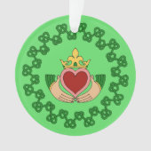 Claddagh en Green Knotwork Ornament (voorkant)