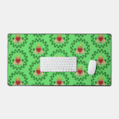 Claddagh en groene knoopwerk bureaumat (Keyboard & Muis)