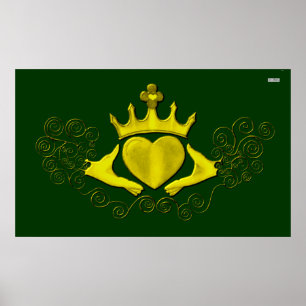 Claddagh (Goud) Poster