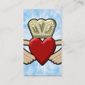 Claddagh Graphic met Red Heart Visitekaartje (Achterkant)