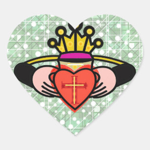 Claddagh. Hart Sticker