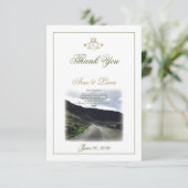 Claddagh Ierse bruiloft Dank u Bedankkaart (Staand voorkant)