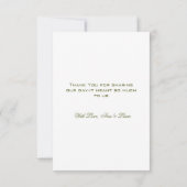 Claddagh Ierse Huwelijks Dank Je Bedankkaart (Achterkant)