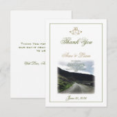 Claddagh Ierse Huwelijks Dank Je Bedankkaart (Voorkant / Achterkant)