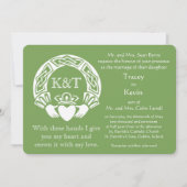 Claddagh-Initialen - Achtergrondkleur aanpassen Kaart (Voorkant)