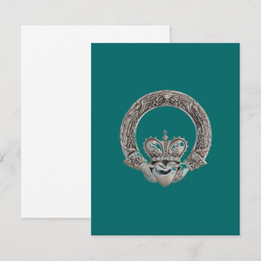 Claddagh Invitations Kaart (Voorkant / Achterkant)