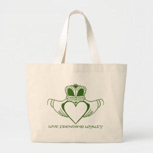 Claddagh Irish St. Patrick's day Canvas tas