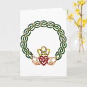Claddagh Kaart (Gele Bloem)