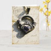 Claddagh Kaart (Gele Bloem)