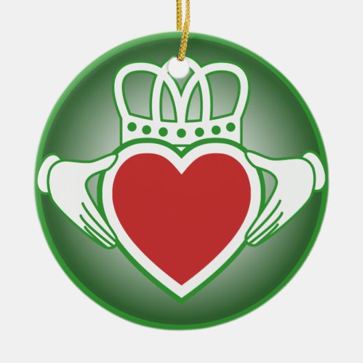 Claddagh Keramisch Ornament (Voorkant)