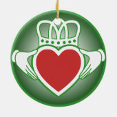 Claddagh Keramisch Ornament (Achterkant)