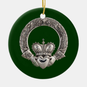 Claddagh Keramisch Ornament