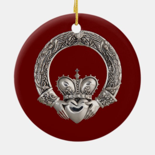 Claddagh Keramisch Ornament (Achterkant)