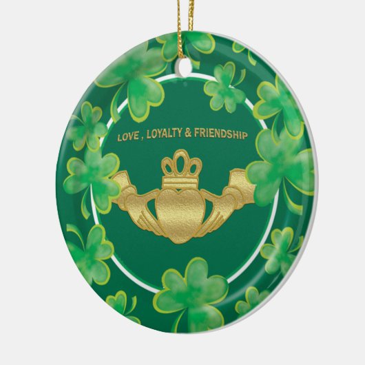 Claddagh Keramisch Ornament (Links)