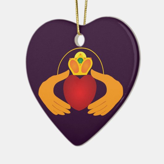 Claddagh Keramisch Ornament (Links)