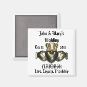 Claddagh-magneet aanpassen magneet (Voorkant / Achterkant)