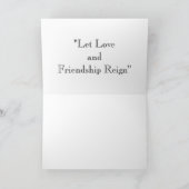 Claddagh met binnengezegde feestdagen kaart (Binnen)