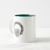Claddagh-Mokken Tweekleurige Koffiemok (Voorkant links)