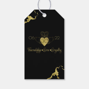 Claddagh Monogram Bedankt Label Cadeaulabel