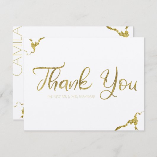 Claddagh Monogram Dank je kaarten (Voorkant / Achterkant)