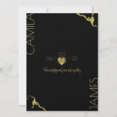 Claddagh Monogram Invitaties Save The Date (Achterkant)