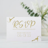 Claddagh Monogram RSVP Opslaan van de datum Save The Date (Staand voorkant)