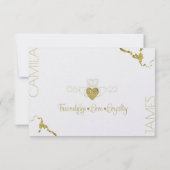 Claddagh Monogram RSVP Opslaan van de datum Save The Date (Achterkant)