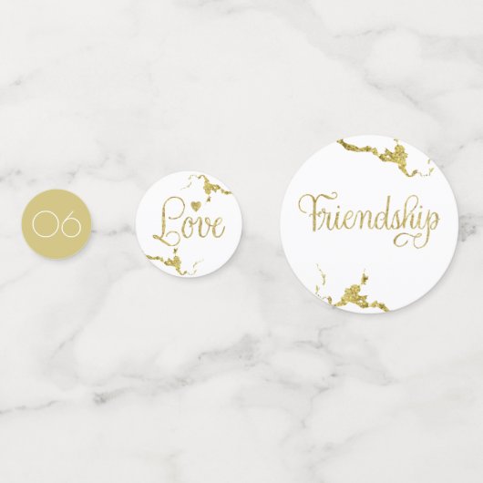 Claddagh Monogram Tabel Confetti (Voorkanten)