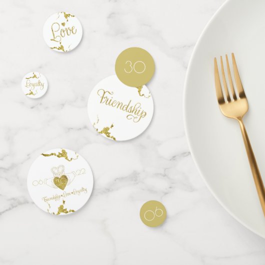 Claddagh Monogram Tabel Confetti (Groep)