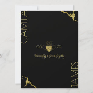 Claddagh Monogram Uitnodigingen