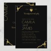 Claddagh-monogramuitnodigingen Save The Date (Voorkant / Achterkant)