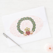 Claddagh Ovale Sticker (Envelop)