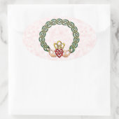 Claddagh Ovale Sticker (Tas)