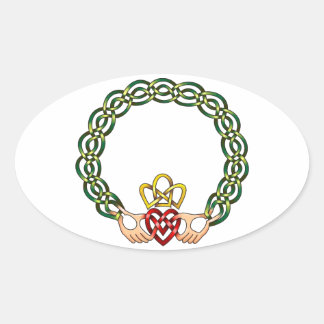 Claddagh Ovale Sticker