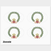 Claddagh Ovale Sticker (Vel)