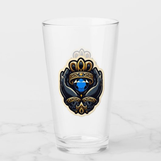 Claddagh Pint Glass Glas (Voorkant)