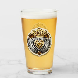 Claddagh Pint Glass Glas