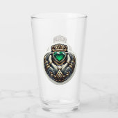 Claddagh Pint Glass Glas (Achterkant)